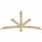 Ekena Millwork Alberta Rough Sawn Timber Gable Bracket, Douglas Fir, 72"W x 33"H x 2"D x 4"F, 11/12 Pitch GBW072X33X0204ALB00RDF - alternate 1